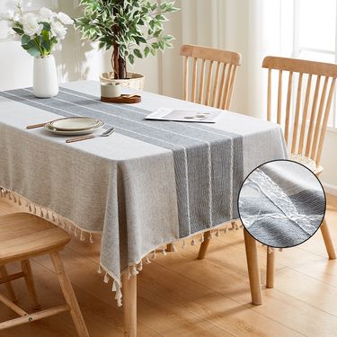 Polyester Tablecloth – Waterproof Oilproof Heat-Resistant, Non-Slip Wrinkle-Free Nordic Minimalist Style For Dining/Coffee Table_voghion.com