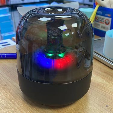 2024 wireless glass Bluetooth speaker with colorful lighting and good sound quality, portable USB flash drive TF card_voghion.com