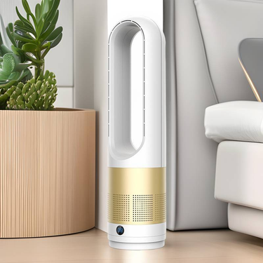 Bladeless Fan Electric Fan Desktop Oscillating Head Floor Household Remote Control 18 Inch_voghion.com