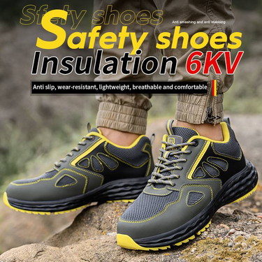 Wear-resistant And Anti-slip 6kv Insulated Electrician Shoes - Anti-smashing, Anti-piercing, Cross-border Labor Protection Shoes/work Shoes For Men_voghion.com