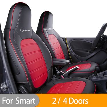 New Car Seat Cover All-Incluive Cuhion For Mercede Smart 453 Fortwo Forfour 2015 - 19 Four Seaon Leather_voghion.com
