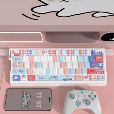 Original Factory First Love Restoration Milk Theme Keycaps Compatible With 60/63/64/68 Magnetic Switch Keyboard_voghion.com