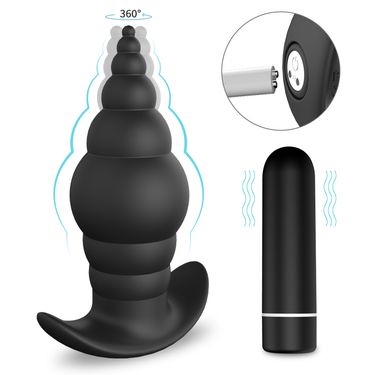 Sihande S117 Cupid Silicone Anal Plug Bullet Head Anal Massager Anal Plug Vibration Electric Anal Plug_voghion.com