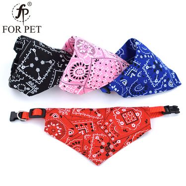 Supplies Printed Dog Cat Collars Pet Triangle Bibs_voghion.com
