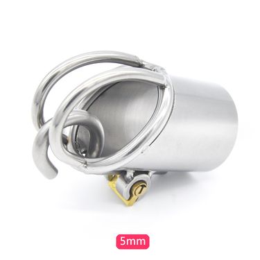 Male Stainless Steel Piercing PA Puncture Lock BDSM Bondage Cage Chastity Device Sex Toys For Men Adult Product_voghion.com