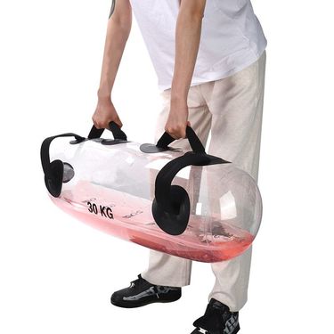 Transparent Cylindrical Weight-bearing Fitness Water Bag Filled With Dumbbells For Training, Weightlifting, Squats,_voghion.com