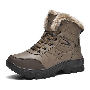 Outdoor windproof and thickened snow boots for men_voghion.com