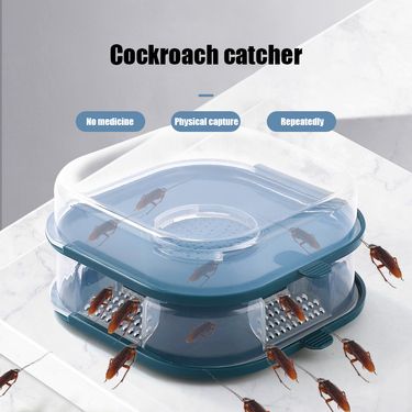 Cockroach Trap Box Cockroach Insect Cockroach Catcher Cockroach Killer Reusable Household Traps Pesticides for Kitchen Garden_voghion.com