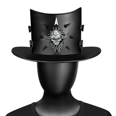 Halloween stage performance punk plague doctor unisex magic hat gentleman hat female wedding supplies_voghion.com