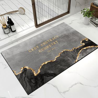 Soft Diatomaceous Earth Water Absorption Quick-Dry Foot Bathroom Entrance Marble Non-Slip Mat_voghion.com
