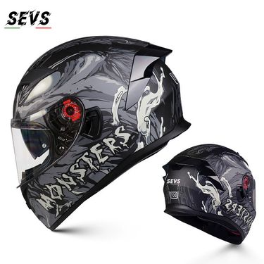 3C-Certified Motorcycle Full Face Helmet – ABS Shell With Dual Visor & Bluetooth Ready, All-Season Unisex Design (Multiple Colors & Visor Options)_voghion.com
