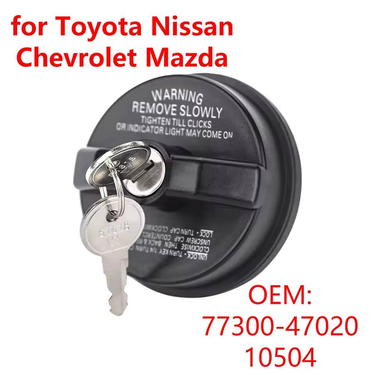 77300-47020 Gas Cap Locking Gas Fuel Tank Cap W/Keys For Chevy Toyota Tacoma Ford Nissan Honda GMC Infiniti Mazda Buick Cadillac_voghion.com