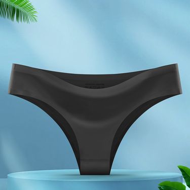2025d Foreign Hot-Selling Simple Ice Silk Seamless Sexy Bikini Women's Underwear Breathable Girls' Triangle Briefs_voghion.com