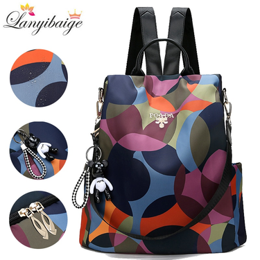 Fashion Backpack Women Oxford Cloth Shoulder Bag 2023 School Bags For Teenage Girls Light Ladies Travel Bagpack Mochila_voghion.com