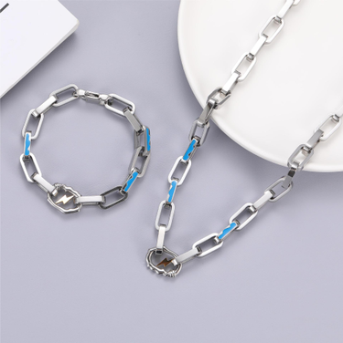 Street Style Design High End Accessories That Do Not Fade Boys Hip Hop Titanium Steel Lightning Bracelet_voghion.com