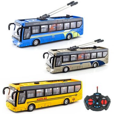 Charging remote control car Remote control bus School bus bus tour bus children's toy car_voghion.com