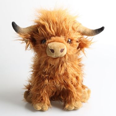 Highland Cow simulated Scottish Highland cow plush doll long haired cow internet celebrity toy_voghion.com