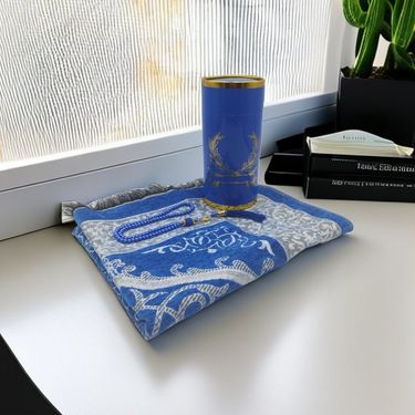 Hot Selling Prayer Rug Rosary Cylinder Gift Box Set Travel Blanket Tasbih_voghion.com