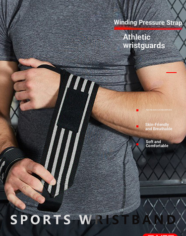 Fitness Wrist Brace Elastic Compression Strap Bench Press Anti-sprain Equipment Training Belt_voghion.com