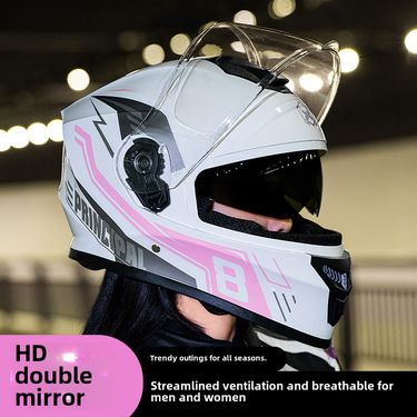 Foreign Trade Special for Motorcycle Helmet Men's Anti-fog Warm Winter Motorcycle Electric Vehicle Locomotive Women's Full Covered Full Helmet_voghion.com