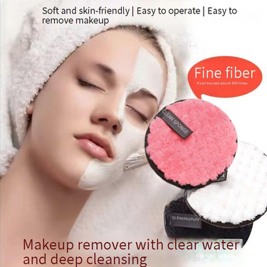 Beauty & Health Pineapple Lazy Water Makeup Removal Puff Round Washable Double Sided Cleansing Wet Powder Puff Makeup Removal Pad Spot_voghion.com