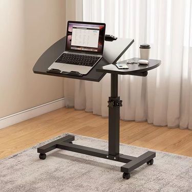 Foldable Bedside Mobile Home Use Lazy Bed Desk Sofa Side Small Manual Height Adjustable Table_voghion.com