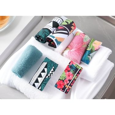 ZALE Fine Fiber Adult Bath Printed Ethnic Style Double-Sided Fleece Beach Towel Quick-Dry Extra Large_voghion.com