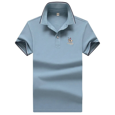 Embroidery Summer Polo Shirt Men Short Sleeve Large Size M-4XL Sportswear Cotton Breathable Business Casual Camisas De Polo Men_voghion.com
