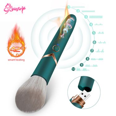 Multifunction Make Up Brush Sex For Women G Spot Nipple Clitoral Stimulation Vibrator Female Massager Adults Toys_voghion.com