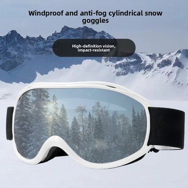 2025 New Spherical For Men And Women, Double Layer Anti-Fog Ski Goggles, Outdoor Cylindrical Snow Goggles_voghion.com