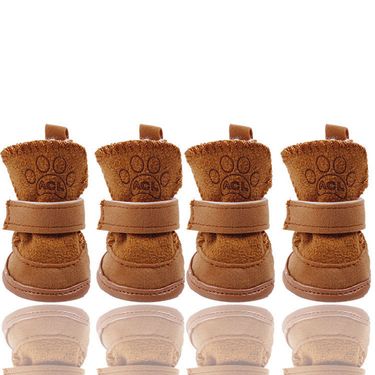 RPXBKARHG Winter Boots For Dogs, Corduroy 4 Pcs. By PawParty Store_voghion.com