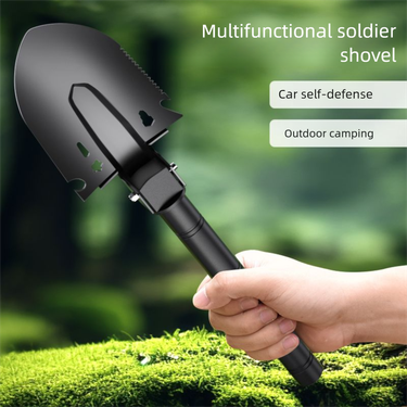 Engineer Multi-Functional Outdoor Military Shovel Car-Shovel Thickened Fishing Camping Spade Soil Loosening Tool_voghion.com