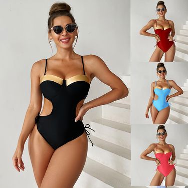 One Piece Swimwear New Women's Conservative Swimwear Swimwear_voghion.com
