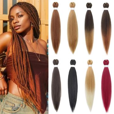 Hair Extensions Wigs EZ Big Braid EASY BRAID Yaki Chemical Fiber Long Straight Wig African Dirty Braid Crochet Hair Braided Hair_voghion.com