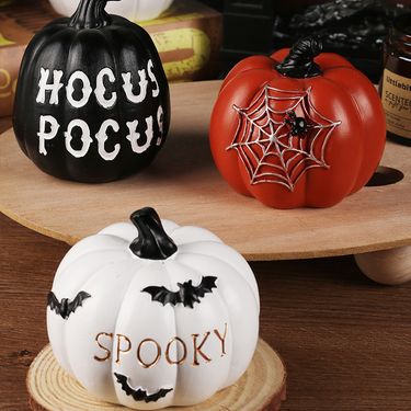 Halloween pumpkin resin ornaments crafts desktop decoration garden horror atmosphere decoration_voghion.com