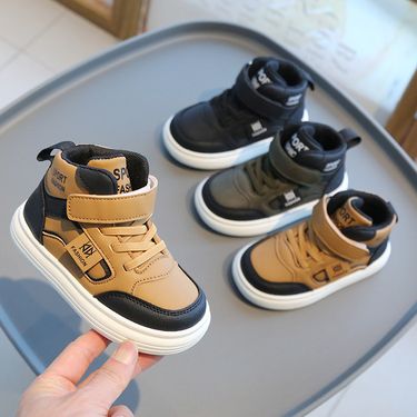 XUANMU New Fashion Casual Shoes Baby Toddler Shoes For Boys Girls Leather Sneakers Non-slip Children Sport Shoes F0083_voghion.com