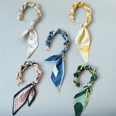 New Versatile Socialite Style Scarf Spring Summer Handbag Strap Bag Accessories Handheld Short Chain_voghion.com