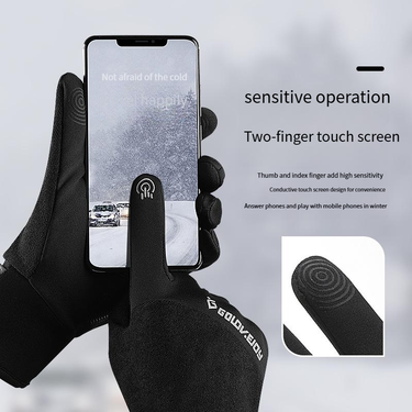 Men's Gloves New Winter Cycling Gloves Waterproof Outdoor Warm Sports Night Reflective Finger Foldable Gloves DB16_voghion.com