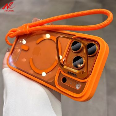 For Air Promax Wrist Strap Lanyard Camera Bracket Case For Iphone 17 15 16 12 11 13 14 Pro Max Plus Cover_voghion.com