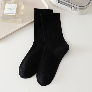 Women's Mid-Calf Socks, Pure Loose Maternity Sweat Absorbent Ultra-thin Cotton Seamless Lazy Socks_voghion.com