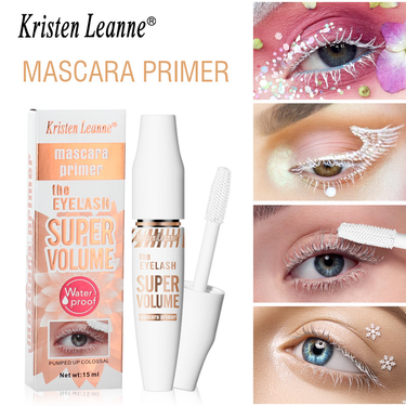 Makeup Voluminous Lash Boosting Conditioning Primer Mascara, Waterproof White Primer_voghion.com