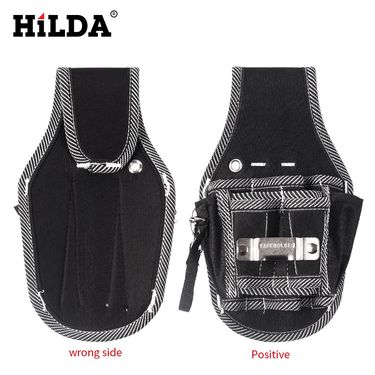 Heavy-Duty Tool Pouch With Belt Clip – Multi-Pocket Electrician’s Organizer For Cordless Drills, Bits & Hand Tools_voghion.com