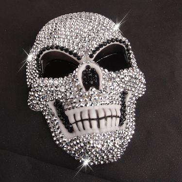 Hot-selling New Diamond-studded Full Color Diamond Prom Halloween Party Fashion Mask_voghion.com