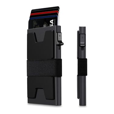 Metal Card Holder Men RFID Anti Theft Brush Metal Aluminum Alloy Card Holder_voghion.com