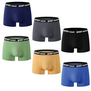 Cross Border Men's Underwear Personalized Sports Boxer Briefs Men's High Elastic Boxer Shorts Hot Style Fashion Trend_voghion.com