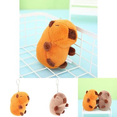 Keychain Plush Adorable Capybara Soft And Cute Charm Crossborder Bag_voghion.com