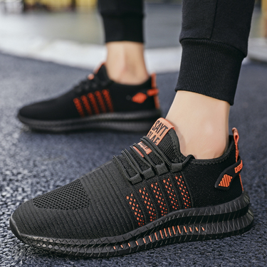 Men's Breathable Knit Casual Sports Running Shoes Anti-slip Sneakers Tennis Walking Trainers For Men_voghion.com