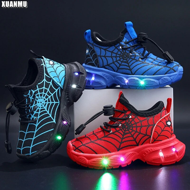 XUANMU Children's Light-up Shoes for Boys Girls Running Sports Shoes Baby Sneakers Kids Casual Shoes XA048_voghion.com