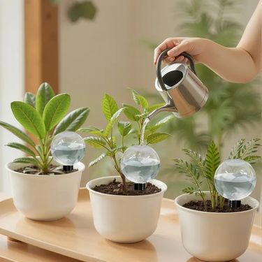 2Pcs Plant Watering Globes 500ml Home Drip Balls Long-Lasting Hydration Tool For Green Plants_voghion.com