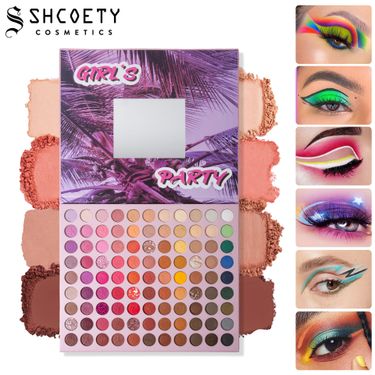 URATM 99-Color Makeup Palette - Matte, Pearlescent & Fine Shimmer Eyeshadows - Long-Lasting, Smudge-Proof, Highly Pigmented & Waterproof_voghion.com